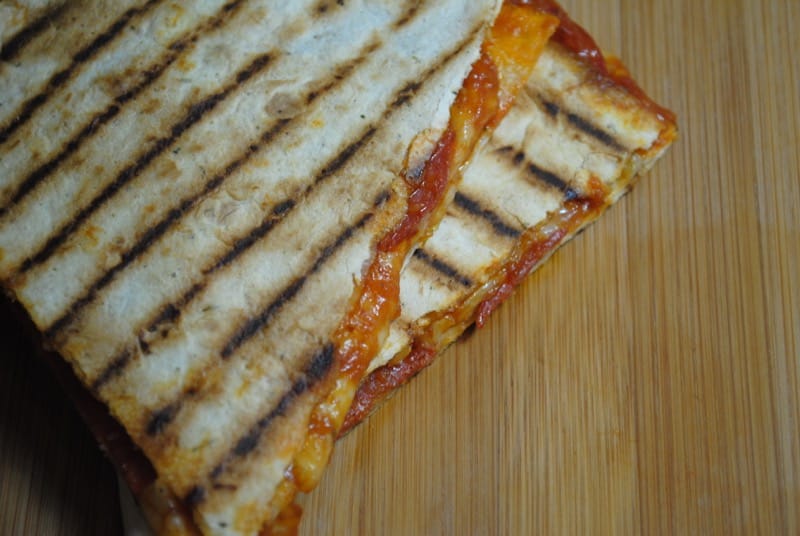 Simple Pepperoni Pizza Quesadillas recipe